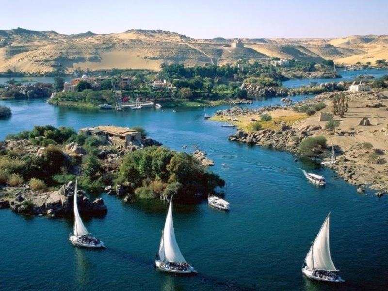 Felouque sur le Nil en Egypte,sud de l'Égypte,Kom Ombo et Edfou,Assouan,Louxor