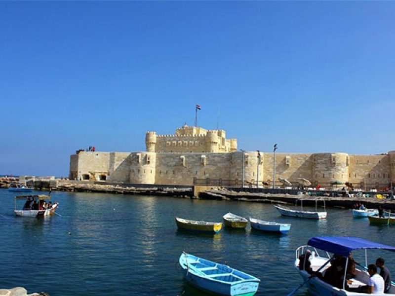  Qaitbay fortess from Alexandria port 